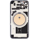 iPhone 14 Achterkant Glas met Frame Behuizing | Zwart | Met logo
