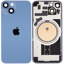 iPhone 14 Achterkant Glas met Frame Behuizing | Licht Blauw | Met logo