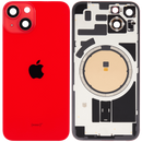 iPhone 14 Plus Achterkant Glas met Frame Origineel Pulled | Rood | Met logo