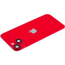 iPhone 14 Achterkant Glas met Frame Behuizing | Rood | Met logo