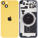 iPhone 14 Plus Achterkant Glas met Frame Origineel Pulled | Geel | Met logo