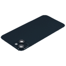iPhone 14 Plus Achterkant Glas met Frame Origineel Pulled | Zwart | Met logo