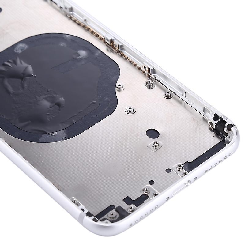 iPhone 8 Behuizing Zilver Wit met Logo en CE