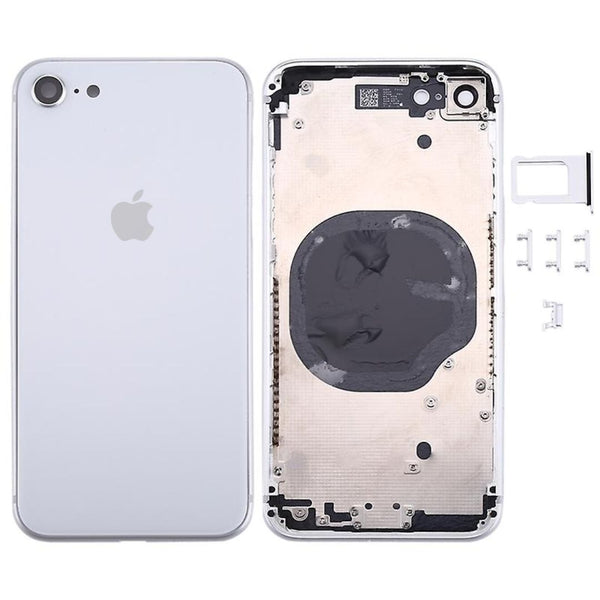 iPhone 8 Behuizing Zilver Wit met Logo en CE