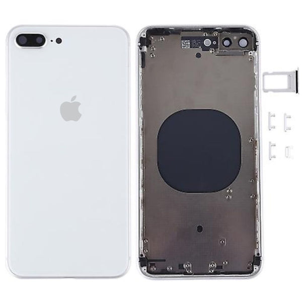 iPhone 8 Plus Behuizing Zilver Wit met Logo en CE