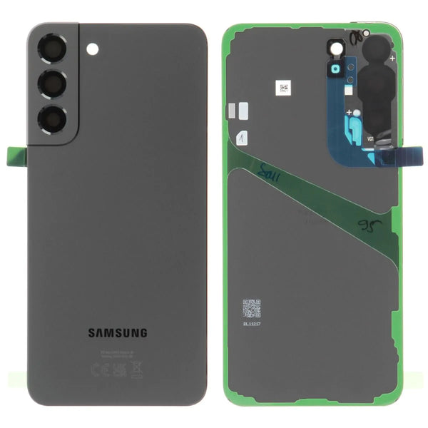 Samsung SM-S906B Galaxy S22 Plus Zwart Backcover Achterkant Glas