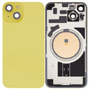 iPhone 14 Achterkant Glas met Frame Behuizing | Geel | Met logo