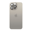 iPhone 15 Pro Achterkant Glas met Logo Grijs met Frame Magneten en Camera lenzen