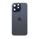 iPhone 15 Pro Achterkant Glas met Logo Blauw met Frame Magneten en Camera lenzen