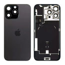 iPhone 16 Pro Max Achterkant Glas Zwart met Frame en NFC + Zaklamp Origineel Pulled