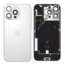 iPhone 16 Pro Max Achterkant Glas Wit met Frame en NFC + Zaklamp Origineel Pulled