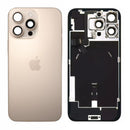 iPhone 16 Pro Max Achterkant Glas Goud met Frame en NFC + Zaklamp Origineel Pulled