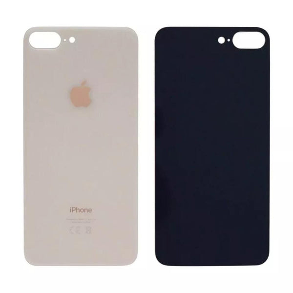 iPhone 8 Plus Achterkant glas | Met logo | Big hole | Rosé goud