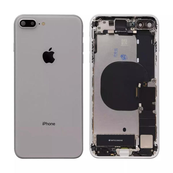 iPhone 8 Plus Behuizing voorgemonteerd met logo | Wit