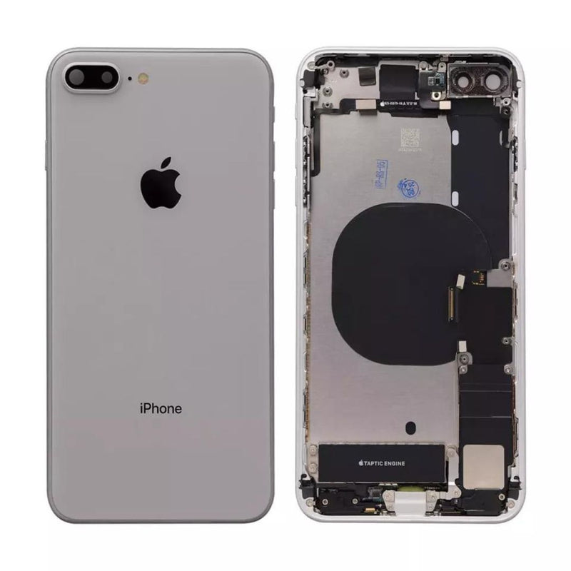 iPhone 8 Plus Behuizing voorgemonteerd met logo | Wit