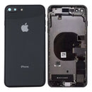 iPhone 8 Plus Behuizing voorgemonteerd met logo | Zwart