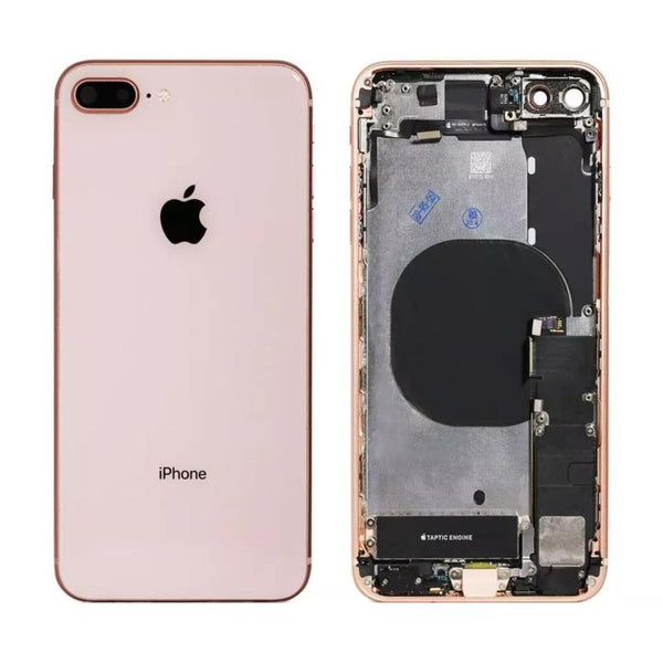 iPhone 8 Plus Behuizing voorgemonteerd met logo | Rosé goud