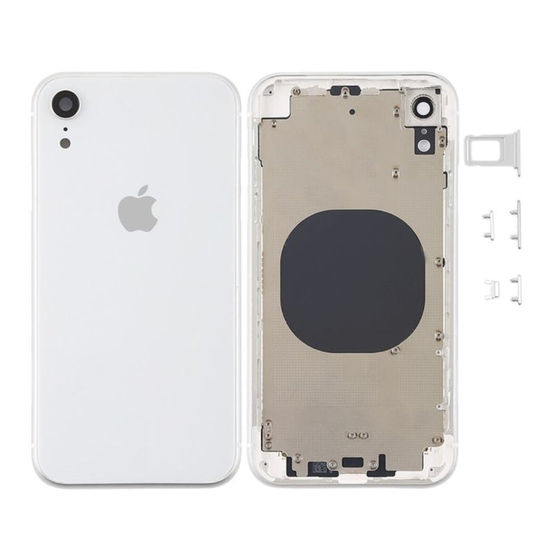 iPhone XR Behuizing Wit Zilver met Logo en CE