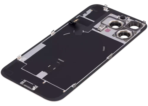 iPhone 16 Pro Max Achterkant Glas Wit met Frame en NFC + Zaklamp