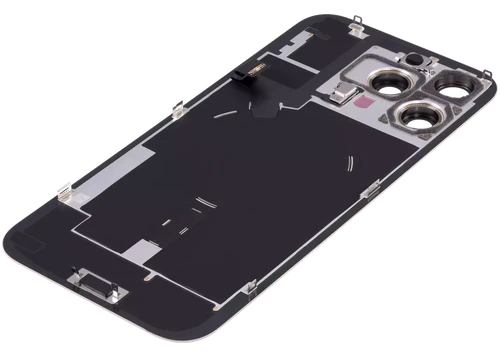 iPhone 16 Pro Max Achterkant Glas Wit met Frame en NFC + Zaklamp Origineel Pulled