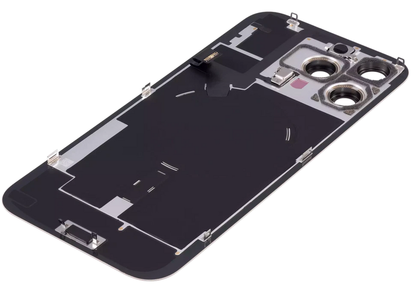 iPhone 16 Pro Max Achterkant Glas Goud met Frame en NFC + Zaklamp Origineel Pulled