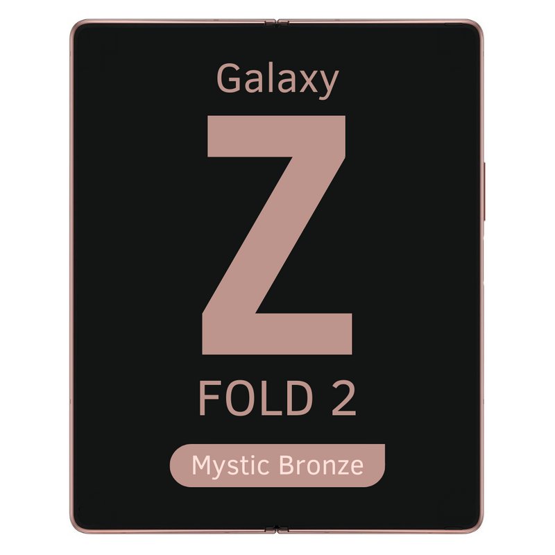Samsung Galaxy Fold 2 SM-F916B Bronze Scherm met Frame Behuizing Service Pack