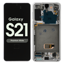 Samsung Galaxy S21 Zilver Wit G991 Scherm Service Pack