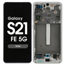 Samsung Galaxy S21 FE Zilver Wit G990 Scherm Service Pack