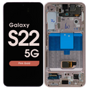 Samsung Galaxy S22 Roze Goud SM-S901B Origineel Scherm Service Pack