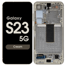 Samsung Galaxy S23 Creme SM-S911B Origineel Scherm Service Pack
