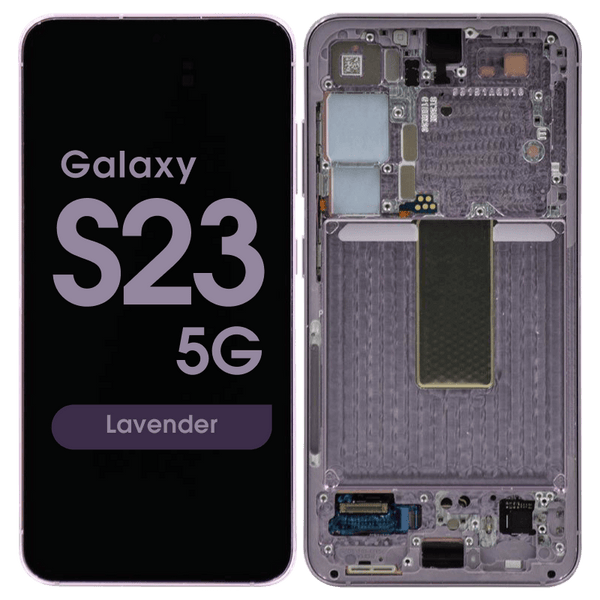 Samsung Galaxy S23 Paars Violet SM-S911B Origineel Scherm Service Pack