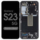 Samsung Galaxy S23 Zwart SM-S911B Origineel Scherm Service Pack