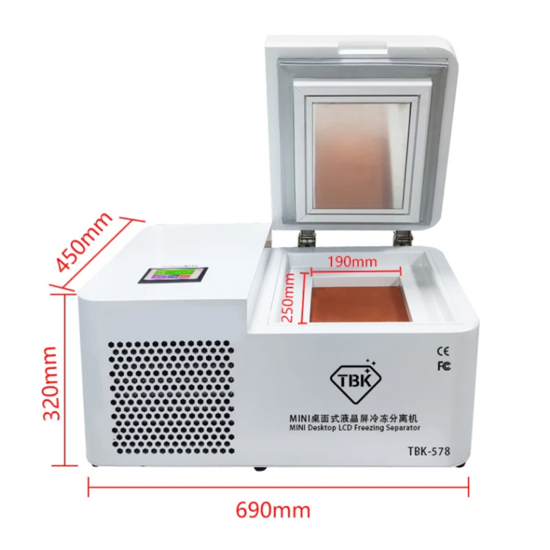TBK-578 Mini Desktop Vriezer LCD Scheider Machine
